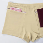 Women Safety Pants High Elasticity with Anti-theft Zippered Pocket Seamless Anti-exposure Mini Skirt Inner Shorts Underpants