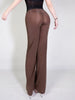 Unisex Ice Silk Yoga Pants Sheer Wide-Leg Pants Draped Home High Elasticity Skin-Friendly Lightweight High Waist Dance Sexy H5PH