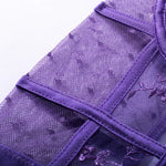 Toucheart Sexy Jumpsuit Embroidered Printing See-Through Sexy Lingerie For WomenHollow Out Backless Sexy Pajamas Jumpsuit New