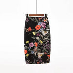 Spring Summer Women Y2K High Waist Midi Pencil Chiffon Skirts Slim Bodycon Vintage Hip Raise Korean Fashion Clothes UOV5