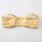 Sexy U Shaped Bandeau Bikinis Sets Mujer Strapless Swimwear Women Gold Swimsuit Bathing Suit Biquinis Brazilian Bikini Swim 2026