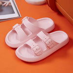 Soft Sole Home Slippers Men Summer Adjustable Buckle Non-Slip Beach Flip Flops Man Comfortable Thick Bottom Platform Sandals