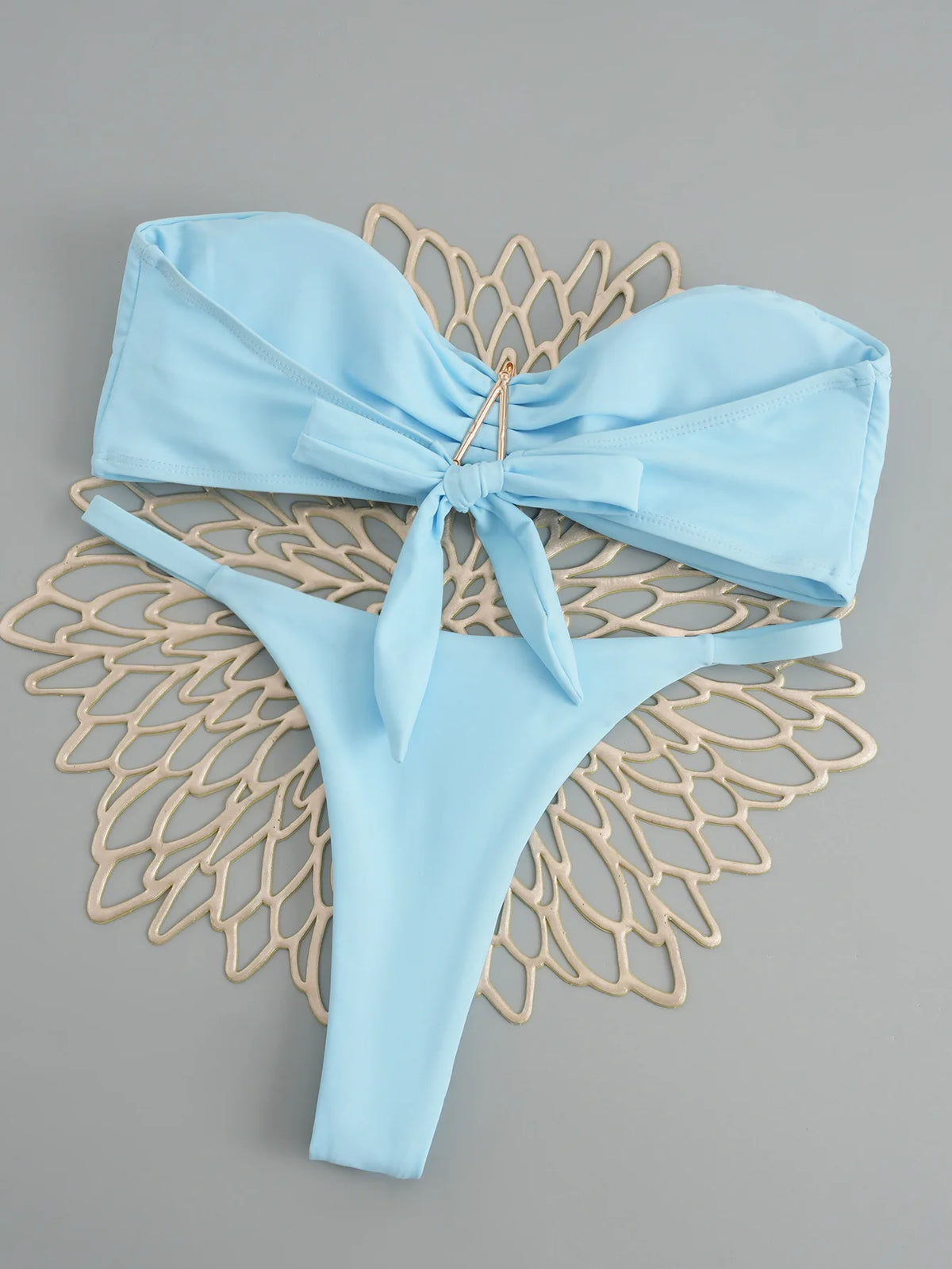 Sexy Starfish Bandeau Bikini 2025 Women Swimsuit Female Swimwear Thong Bikinis Set Brazilian Beach Wear Bathing Suit Biquini
