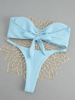 Sexy Starfish Bandeau Bikini 2025 Women Swimsuit Female Swimwear Thong Bikinis Set Brazilian Beach Wear Bathing Suit Biquini