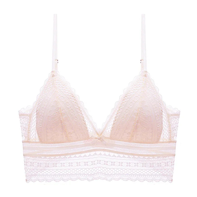 Women Invisible Lace Bras Backless Bra U Backless Bralette Triangular Sexy Bralette Soft Low Back Lingerie Tank Top