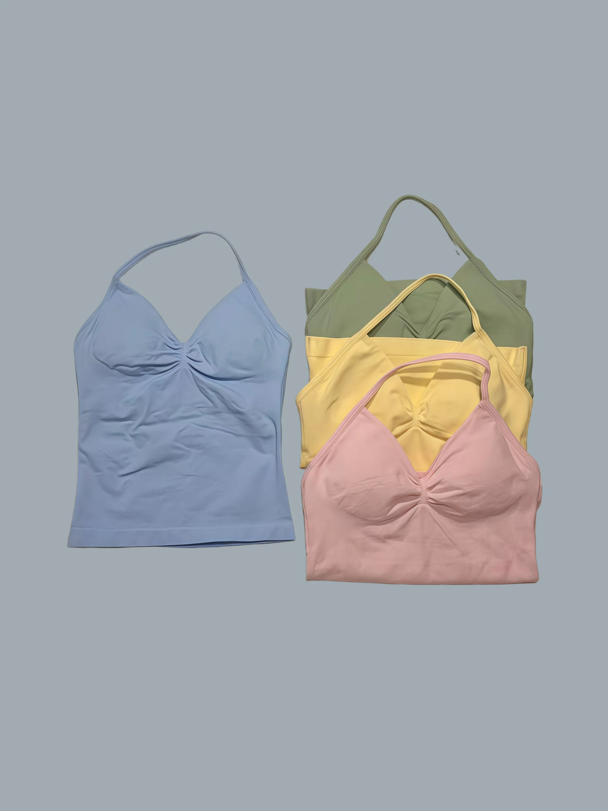 DFTLF Impact Longline Strappy Top Sports Yoga Vest Women Fitness Tank Top Gym Beautiful Open Back Bra Running Workout Halter