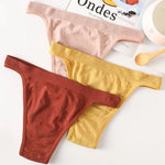 10Pcs/Set Women Seamless Panties Ribbed Underwear Sexy Lingerie High Leg Cut Female Sports Underpants Femme Thongs