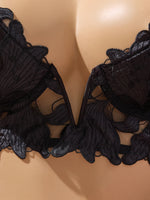 Floral Pattern Valentine's Day Sexy Elegant V-Neck Underwear Single Piece Designed Specifically for Ladies