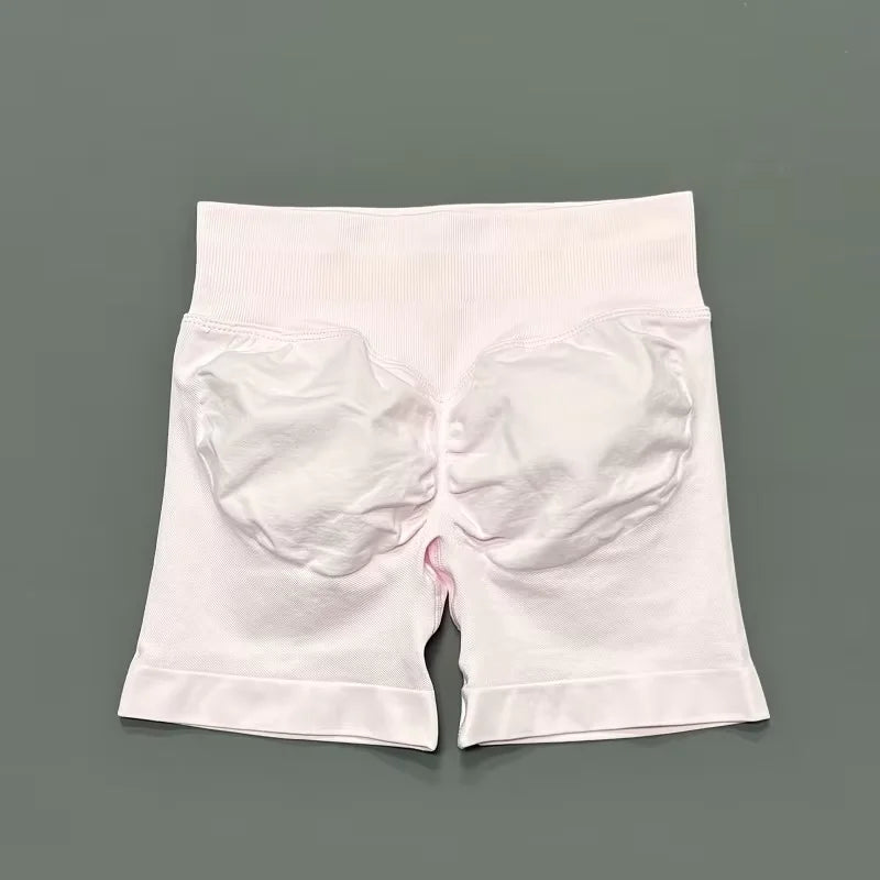 HISTELLO Impact Shorts 4.5" Women Fitness Sports Biker Shorts Low Waist Gym Short Workout Scrunch Butt Yoga Seamless Leggings