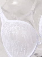 3-Piece Plus Size Lingerie With Lace Front Buttons For Women BrassiereAdjustable Underwear Comfort And Breathability Bra