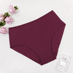Beauwear Ultra Thin Elastic High Waist Panties for Women Underwear Ladies Big Size Briefs Plus Size Satin Sexy Female Panties