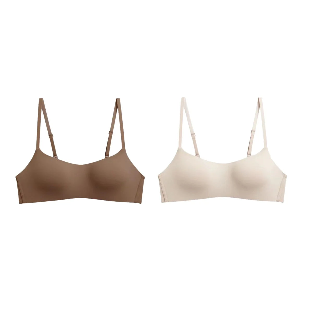 2PCS/Set Seamless Bras For Women Wireless Underwear 1/2 Cup Bra Female Wirless Sexy Lingerie Soft Padded Thin Intimates