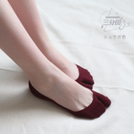 Summer Thin Non-slip Invisible Low Cut Boat Sock for Women Two Finger Socks Solid Breathable Cotton Tabi Socks Comfortable
