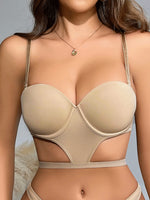 Solid Color Underwire Bra 1/2 Cup Sexy Lace Women Fashionable And Comfortable Lingere Full Coveage Underwear With 1pc Strap