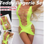 Local ShippingSexy Fishnet Bodysuit Lingerie Set Outfits Erotic Mesh SheerLingerie For Women Naughty