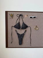 Sexy Pink Polka Dot Print Patchwork Micro Bikini 2026 Women Halter Push Up Bra Triangle Swimsuit Summer Bathing Suit Swimwear