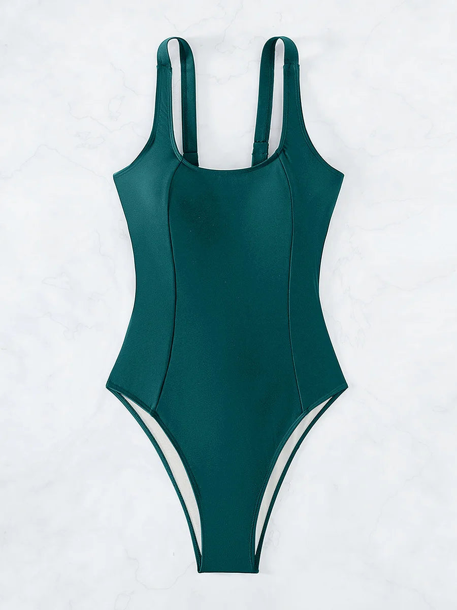 S - XXL Sexy Criss Cross Backless Women Swimwear One Piece Swimsuit Female High Leg Cut Monokini Bather Bathing Suit Swim Lady