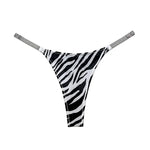 Sexy Panties Women Thongs Rhinestones G string Letter Diamonds Sports Thong Low Waist Briefs T-back Fitness Size S-XL