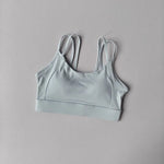 Women's Yoga Sports Bra Shock-Absorbing Gathered Front with Fine Strap Detailing Beautiful Back Design for Running Fitness Vest