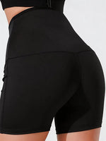 Women's Sweat Fitness Shorts High Waisted Tummy Control Hook and Eye Butt Lifting Yoga Shorts For Weight Loss Belly Fat Burning