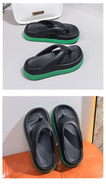Woman Beach Flip Flops Fashion Summer Shoes 2025 Trend Girls Platform Sandals Soft EVA Non-slip Female Indoor Outdoor Slippers