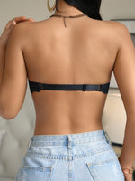 Sexy Women's Strapless Lace Push up Bra Underwire Underwear Invisible Non-Slip Comfortable Lingerie