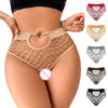 New Style Mesh Sexy Women's Panties Solid Color Mid High Waist Fishnet Lingerie Ladies Hollow Out Transparent Elasticity Briefs