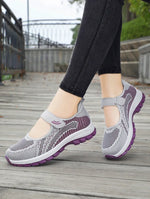 Women Shoes Breathable Vulcanized Shoes Purple Women Sneakers Fashion Breathable Mesh Casual WalkingWomen Work