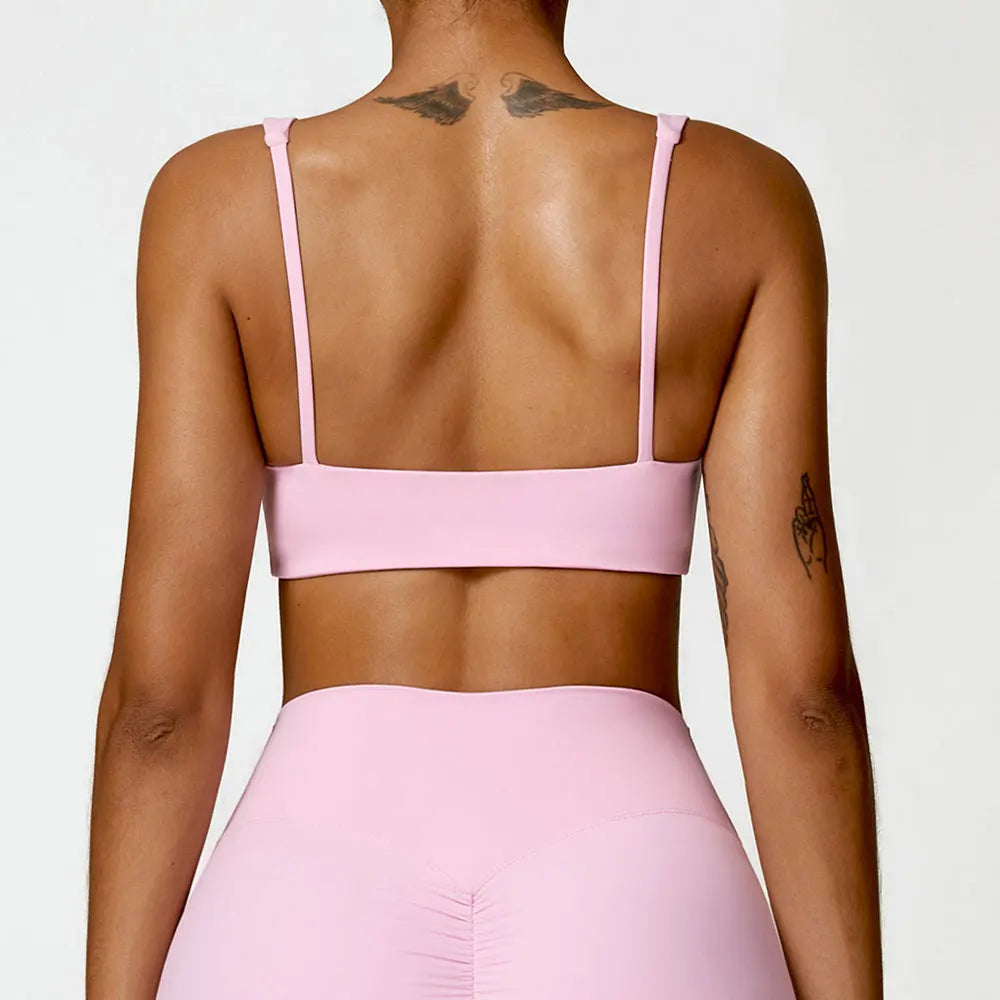 Women Underwear Sports Bras For Fitness Yoga Running Jogging Gym Wear Stretch Padded Sling Sport TopAthletic Vest Yoga Bra