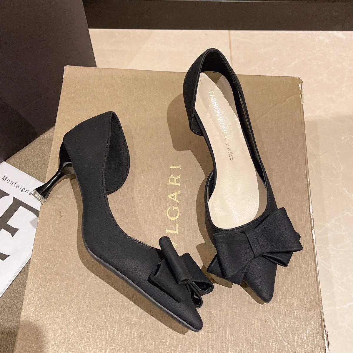 2026 New Thin Heels Pumps Women Blue Elegant Slip-On Party Shoes Woman Summer Pointed Toe Solid Color High Heels Shoes