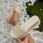 Sexy Fish Mouth Elegant Flat Slippers Summer New Round Headed Comfortable Beach Casual Slippers