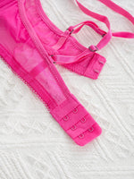 Sexy Ultra-Thin Fully Transparent Alluring Lingerie with Underwire, No Padding, Beautiful Back Bra, Hot Girl Push-Up Bra Set