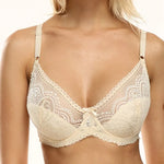Beauwear Thin Cup Full Lace Breathable Push Up Bra Sexy Women Underwear Brassiere Small Size Lingerie Top Underwired Bralette