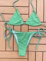 DEKA Women Brazlian Solid Mirco Bikini Set Tie Side G-String Thong Swimsuit Female Bandage Bathing Suit Swimwear Biquini