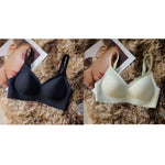 2Pcs/Set Seamless Bras For Women Sexy Lingerie Padded Non-wire Brassiere Adjust Shoulder Strap Underwear Comfort Intimates