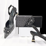 Doershow Lastest Italian Design Fashion Style Ladies Shoes with Matching Bag Set 2026 Nigerian Shoes and Bag Set!HJ1-1