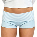 2026 Summer Women Striped Over Fold Shorts Elastic Waist Skinny Short PantsDaily Casual Lounge Jogging Shorts