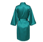 Wedding Party Team Bride Robe With Black Letters Kimono Satin Pajamas Bridesmaid Bathrobe SP2000
