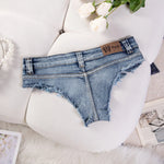 Summer Low Waist Hot Girl Slim Fit Plus Size Stretch Jeans Women's Denim Shorts For Beach Spa & Hot Springs Water Sports G5WM