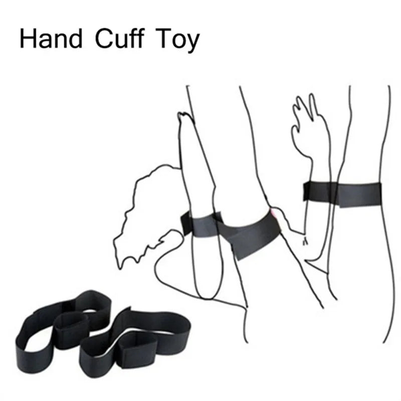 Cosplay Sex Leather Bondage Kit BDSM Restraints Fetish Erotic Sex Toys Couples Women Bandage Slave CollarsHandcuffs Adult Game