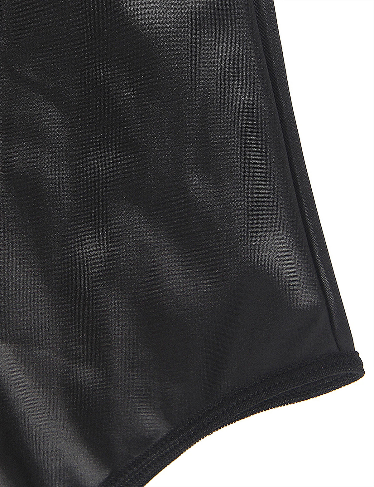 Plus Size 5XL Faux Leather Leotard Shiny Zipper Front Bodycon MiniLingerie Dress Sexy Costume Shiny Cocktail Party Dress