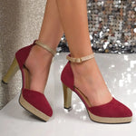 Women High Heel Pumps Espadrilles Wedges High Heels Woman Sandals Summer Comfort Casual Shoes Ladies Luxury Party Heels Women