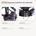 Adjustable Head Harness Dildo Gag Mask BDSM Mouth Restraint Removable Insert Buckle Straps for Adult Couples Role Play Toy Kit