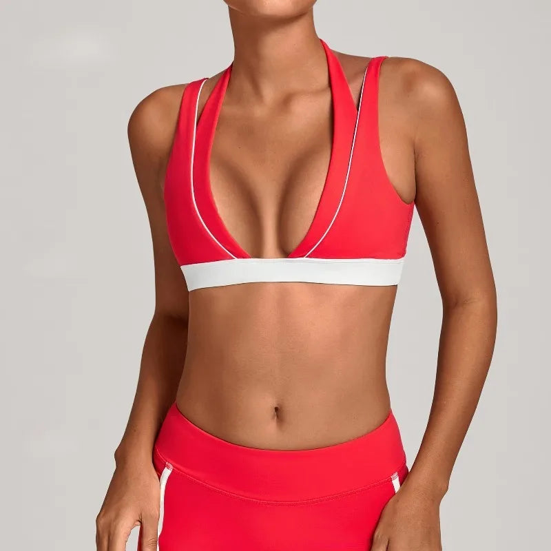 Women's Nude Yoga Bra Slim Fit Beautiful Back Sports Top Fitness Running Casual Tight-fitting Top