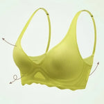 Push-Up Bras For Women Seamless Underwear Non-Wire Bralette Female Sexy Lingerie Deep V-neck Brassiere Solid Color Intimates