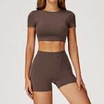 New Yoga Set 2Pcs Women No Logo Tank Tops High Waist Seamless Shorts Workout Outfit Fitness Gym Clothes Workout High quality