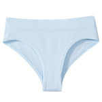 1Pc High Rise Panties Briefs Female Underpants Solid Color Women Seamless Underwear Sexy Lingerie Comfort Sport Intimates S-XXXL
