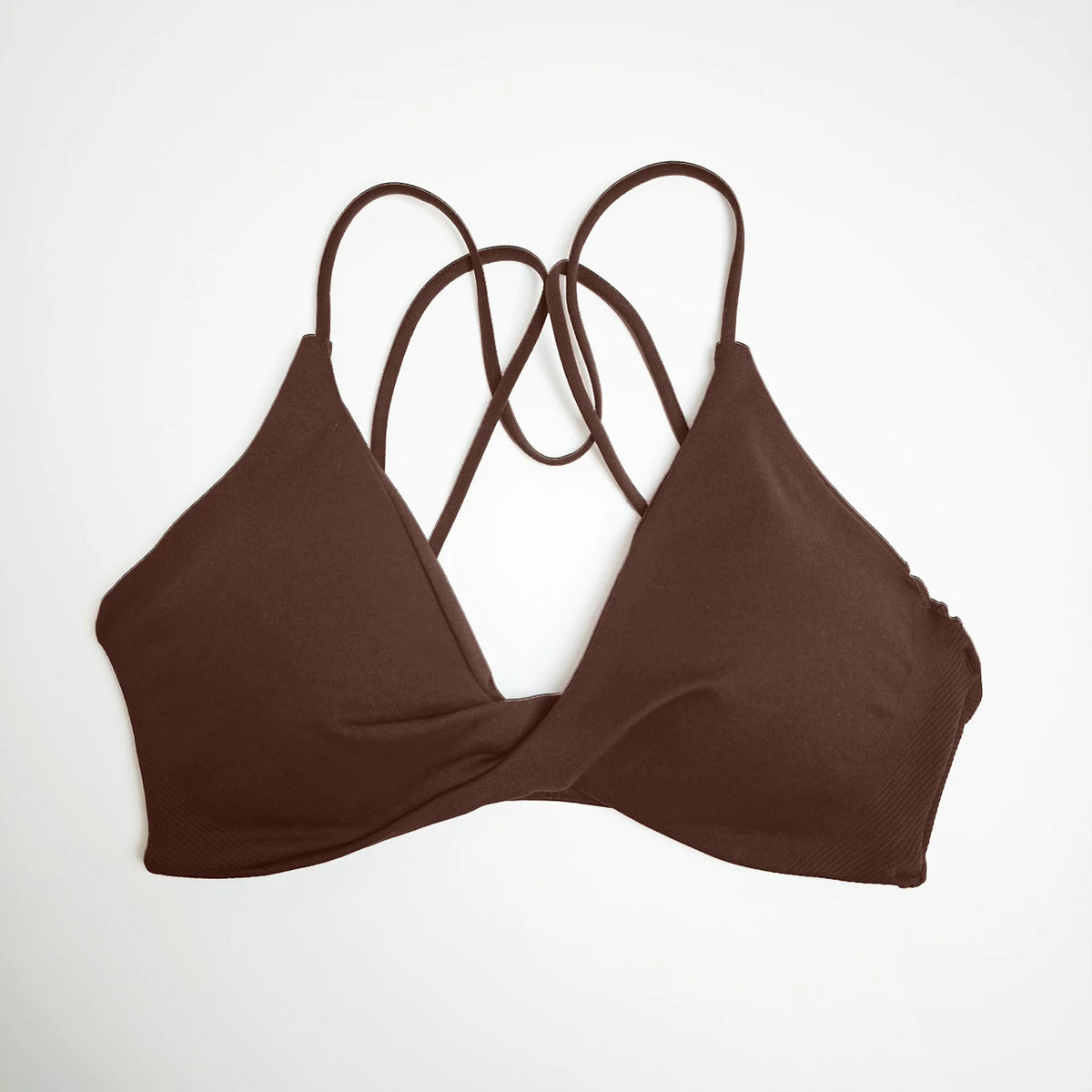 NCLAGEN Vision Twist Front Sports Bra High Support Push-up Gym Underwear Cross Thin Strap Workout Fitness Running Sexy Yoga Top
