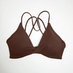 NCLAGEN Vision Twist Front Sports Bra High Support Push-up Gym Underwear Cross Thin Strap Workout Fitness Running Sexy Yoga Top