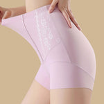 High Waist Lace Flat Belly Boxer Shorts For Women Slimming Panties Shapewear Tummy Control Underwear Female Hip Lifting Briefs